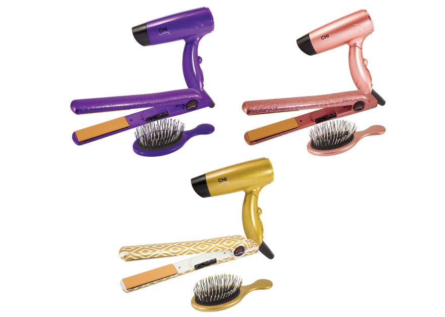 CHI Air Classic Tourmaline Ceramic Hairstyling Iron - 1 Gold Holiday Gift Set